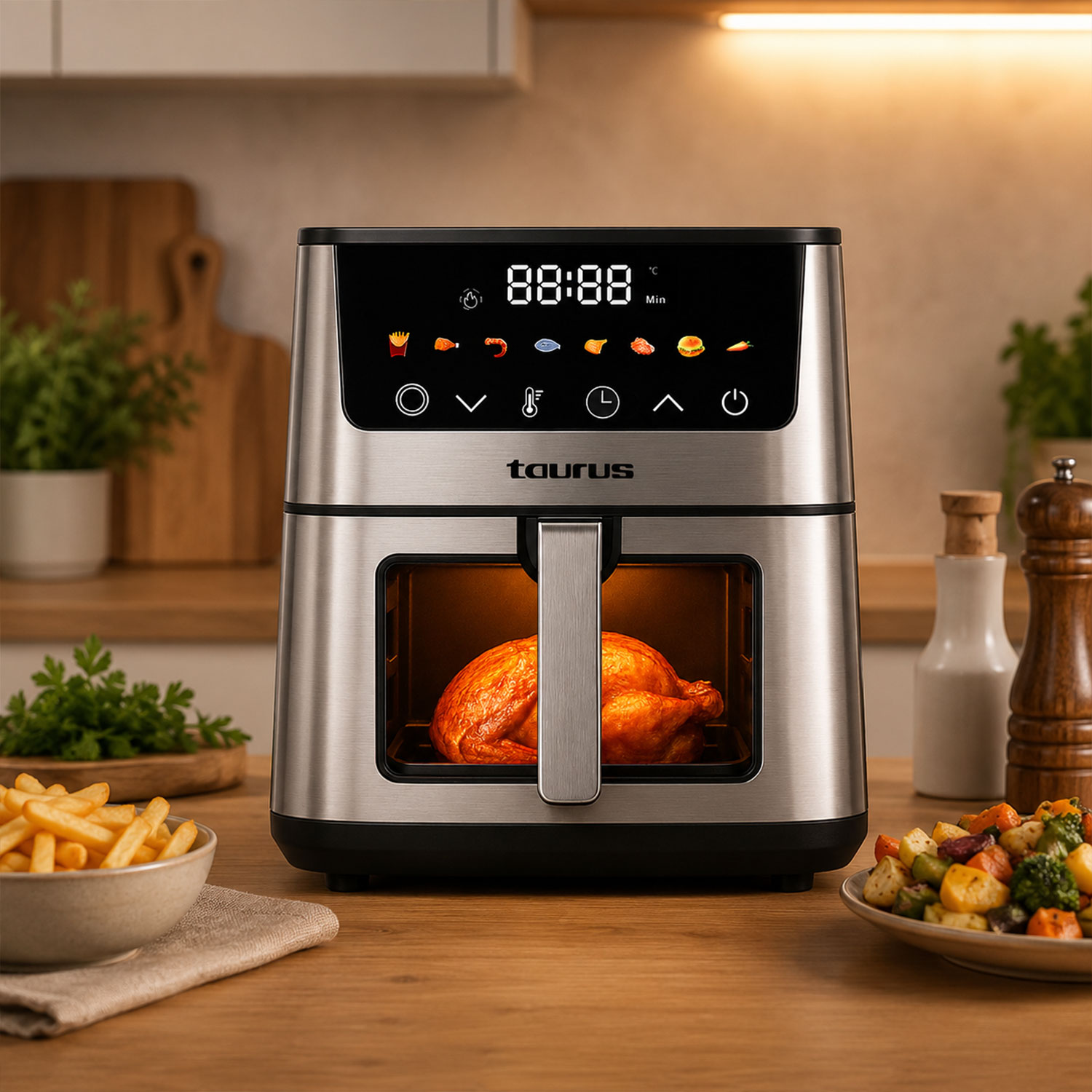 FREIDORA DE AIRE MOD. SILVER FRYER II + GRILL MOD. ASTERIA II + EXPRIMIDOR MOD. CITRUS GLASS - 8