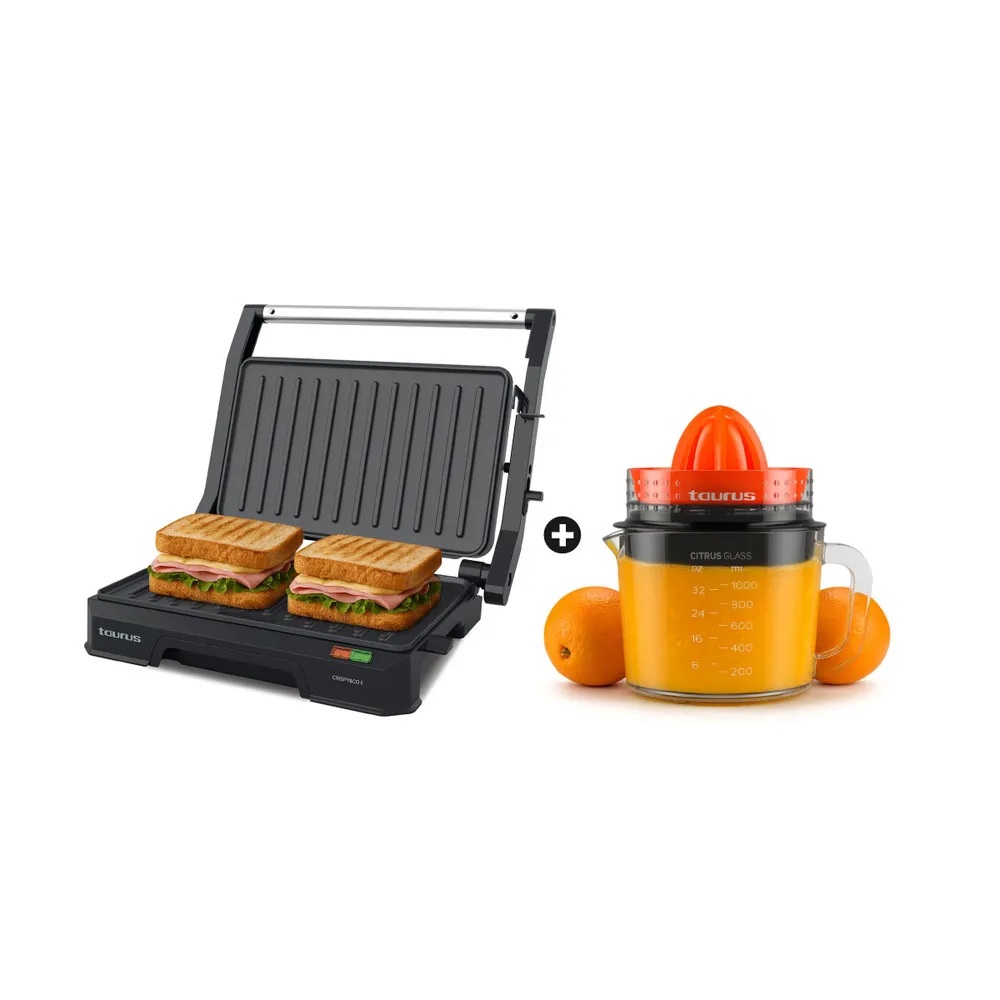 EXPRIMIDOR MOD. CITRUS GLASS + MINI GRILL MOD. CRISPYYCO II - 1