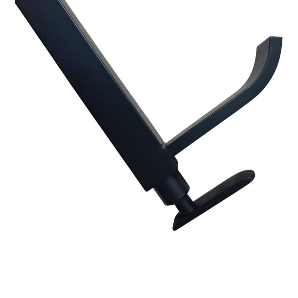 GRIFO CAÑO OVALIN O BOWL 30CM ACERO NEGRO MATE PICO CASCADA CUERPO CUADRADO - 5