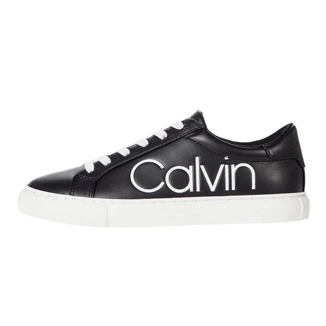 ZAPATILLAS MUJER CALVIN KLEIN NEGRO CABRE CON LOGOTIPO EN EL LATERAL - 2