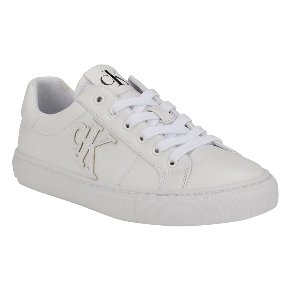 ZAPATILLAS CALVIN KLEIN MUJER CALYSSE BLANCAS LOGO CK - 1