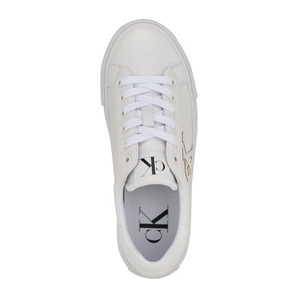 ZAPATILLAS CALVIN KLEIN MUJER CALYSSE BLANCAS LOGO CK - 3