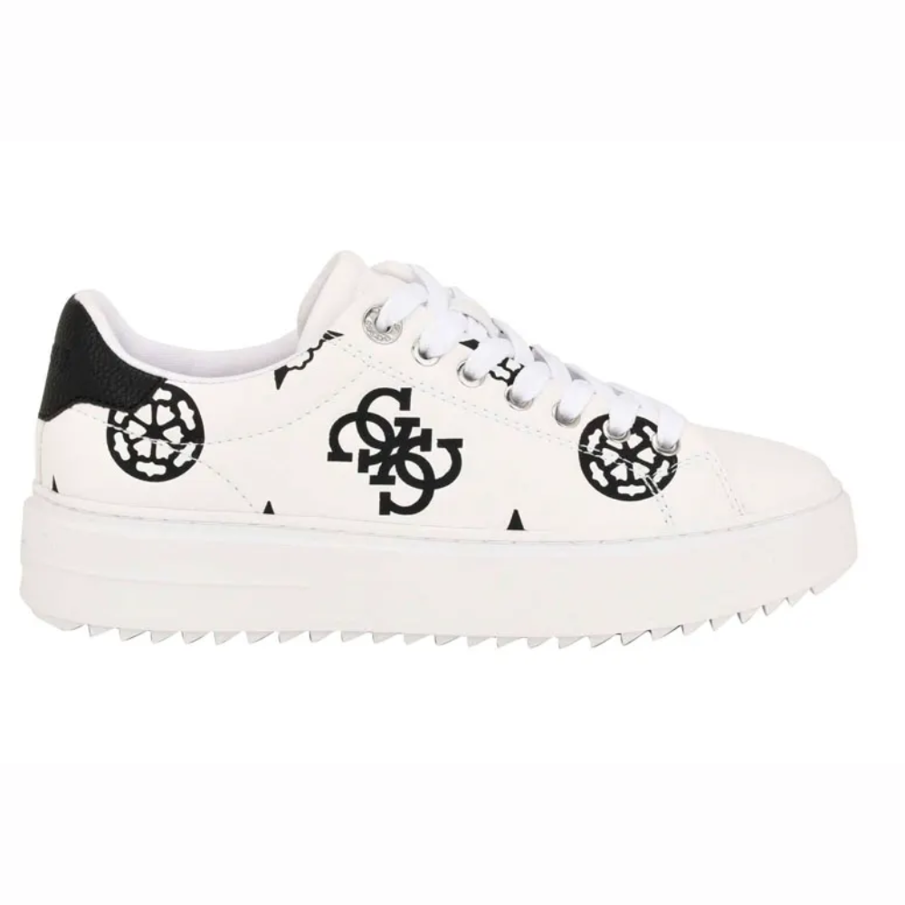 ZAPATILLAS GUESS MUJER DENESA BLANCO MONOGRAMA QUATTRO G URBANAS - 3