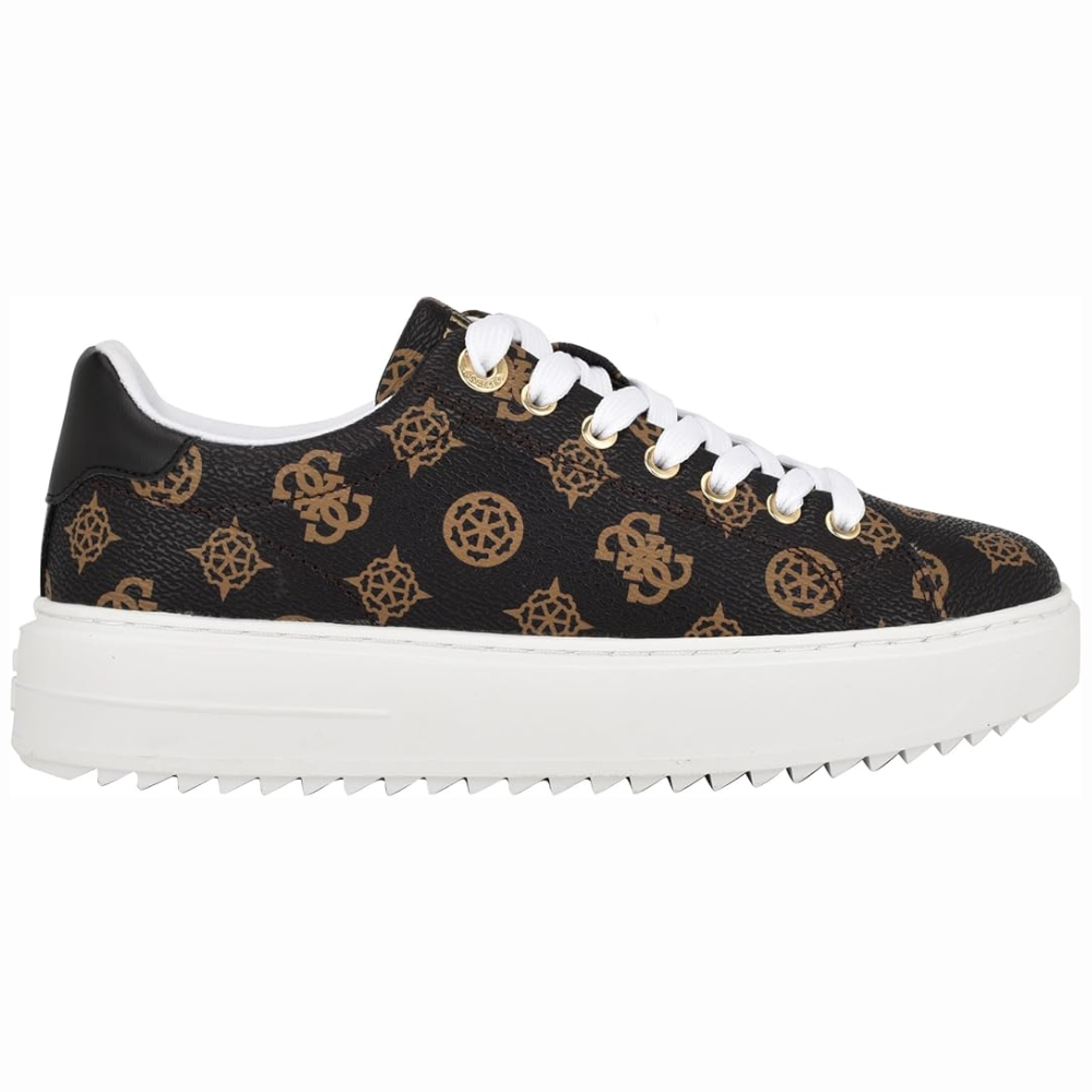 ZAPATILLAS GUESS MUJER DENESA DISEÑO MONOGRAMA QUATTRO G COLOR MARRÓN - 2