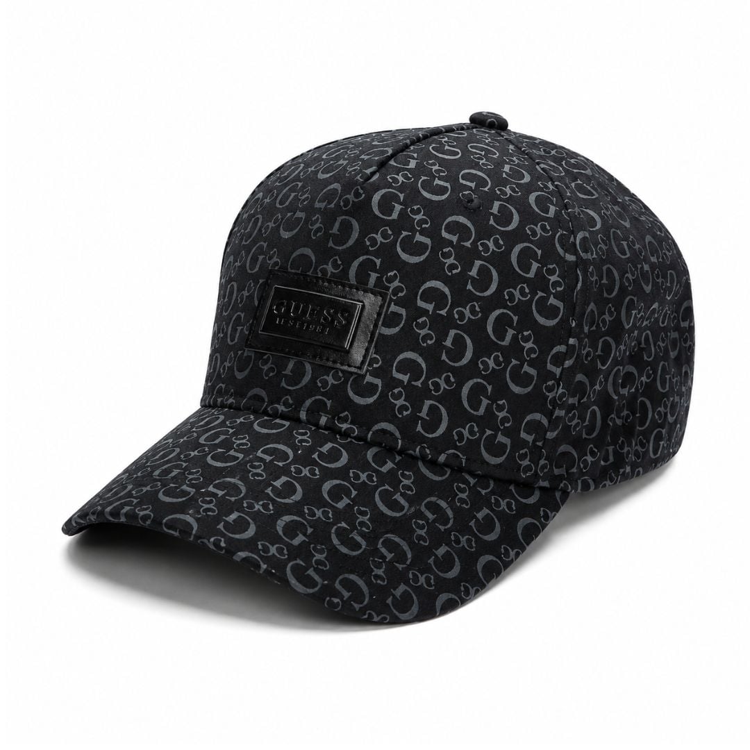 GORRA GUESS HOMBRE LOGO MONOGRAMA NEGRO AJUSTABLE - 1
