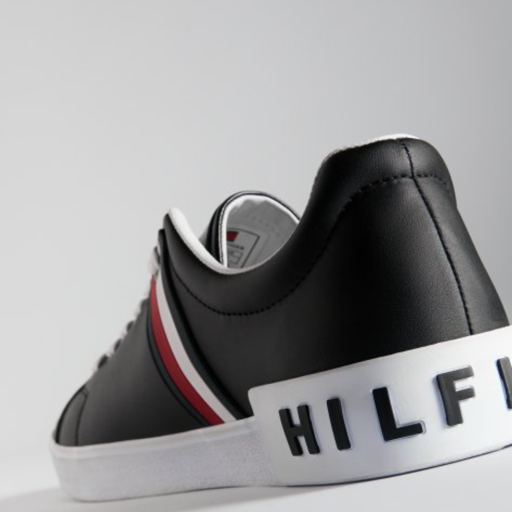 ZAPATILLAS TOMMY HILFIGER HOMBRE RAMUS LOGO HILFIGER FRANJA TRICOLOR LATERAL - 2