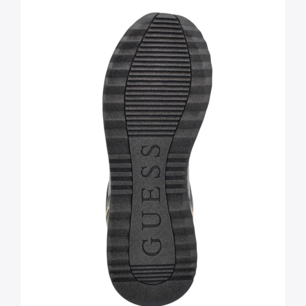 ZAPATILLAS GUESS MUJER KADLIN NEGRO LOGO MONOGRAMA DETALLES DORADOS - 5
