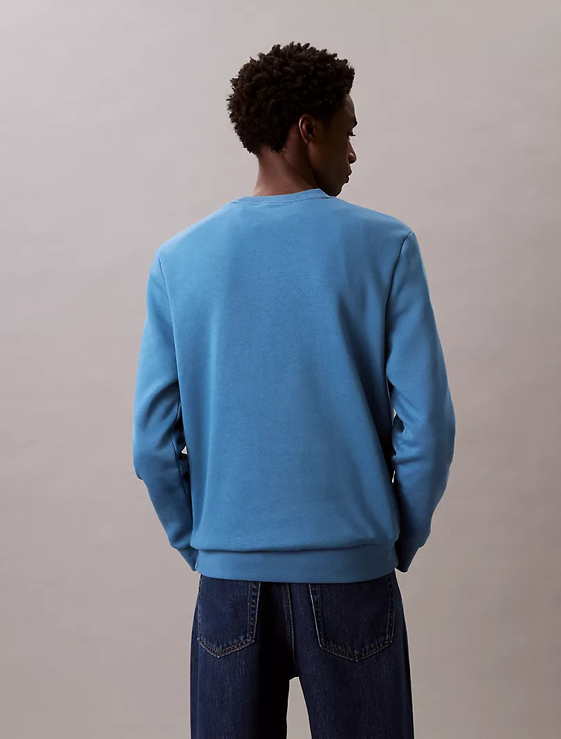 POLERA CALVIN KLEIN HOMBRE LOGO FLEECE AZUL MONOGRAMA CK - 5