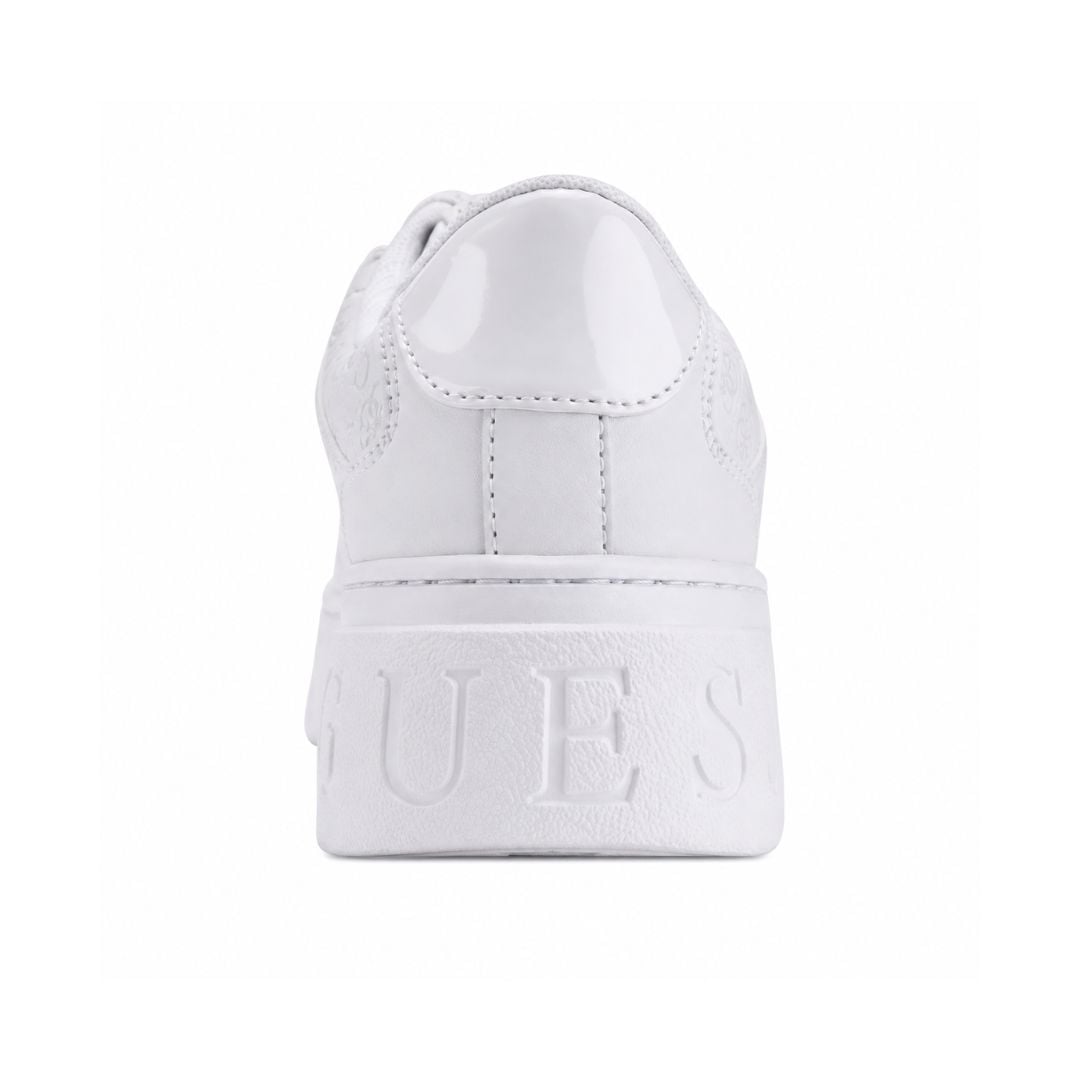 ZAPATILLAS GUESS MUJER CLEVA MONOGRAMA QUATTRO G PLATAFORMA BLANCO - 4