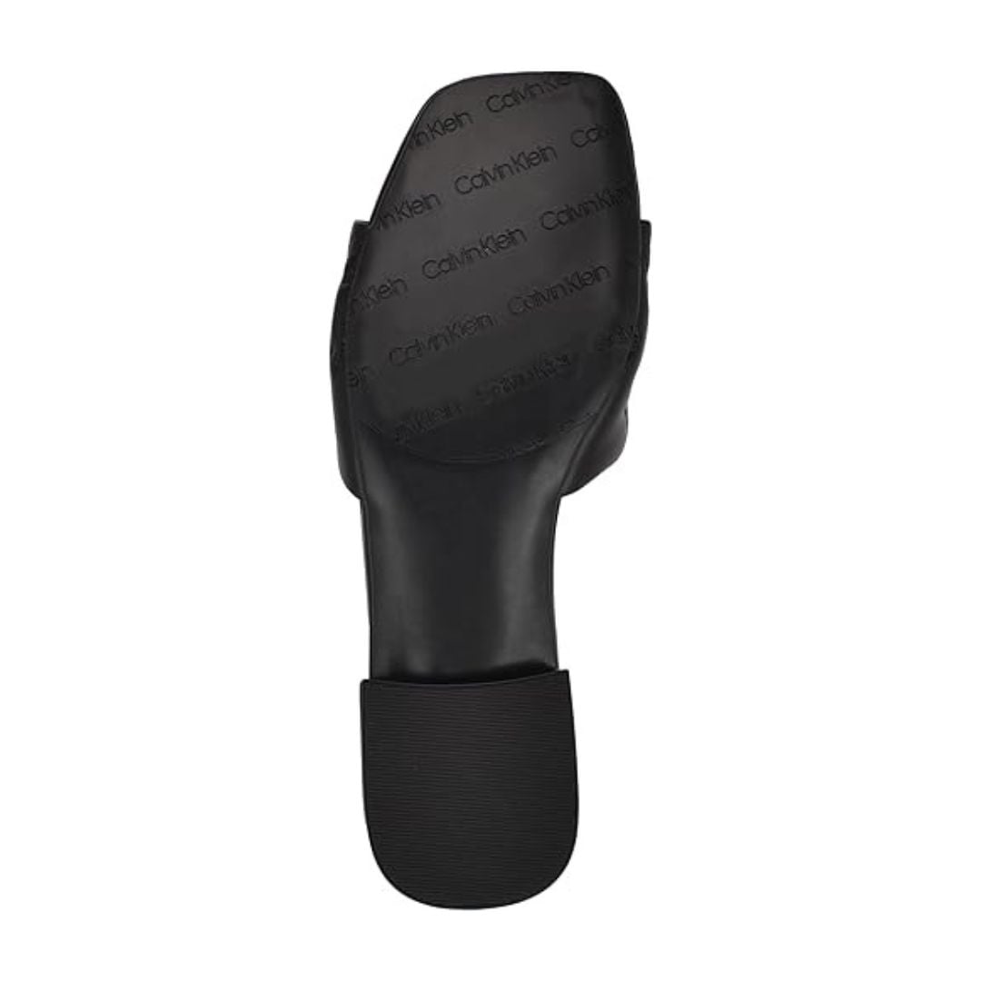 SANDALIAS CALVIN KLEIN MUJER TRAVERN NEGRO LOGO MONOGRAMA ALTO RELIEVE - 5