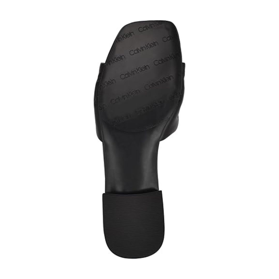 SANDALIAS CALVIN KLEIN MUJER TRAVERN NEGRO LOGO MONOGRAMA ALTO RELIEVE - 5