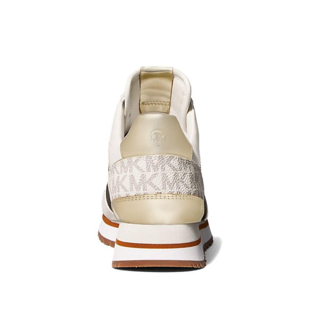 ZAPATILLAS MICHAEL KORS MUJER MADDY LOGO TRAINER BEIGE MARRÓN - 4