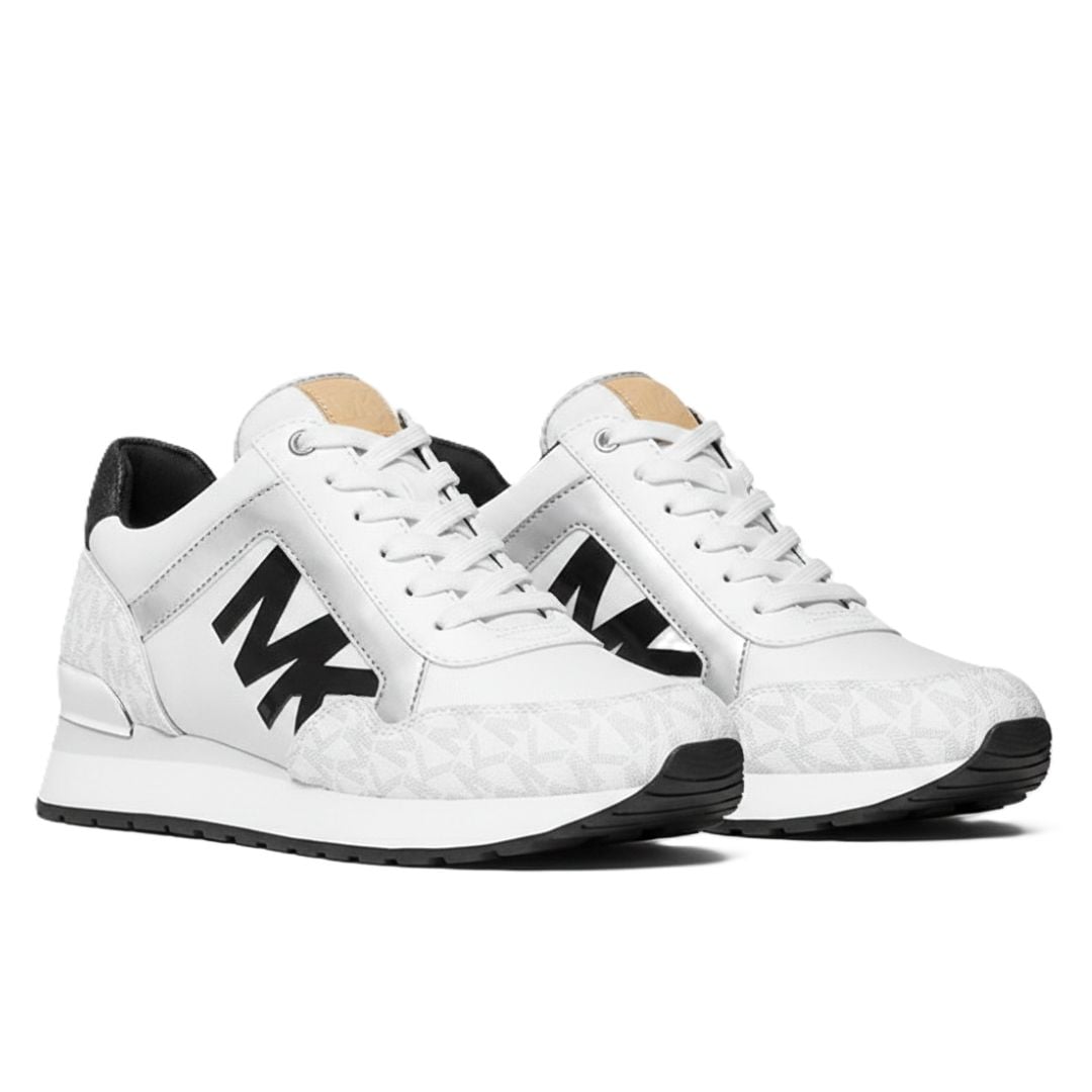 ZAPATILLAS MICHAEL KORS MUJER MADDY BLANCO LOGO MONOGRAMA MK - 1