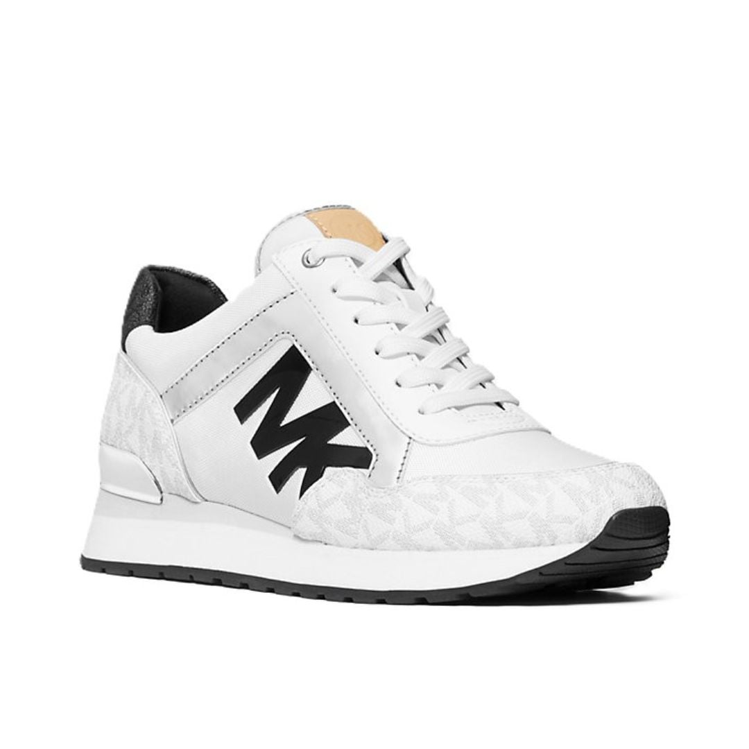 ZAPATILLAS MICHAEL KORS MUJER MADDY BLANCO LOGO MONOGRAMA MK - 2