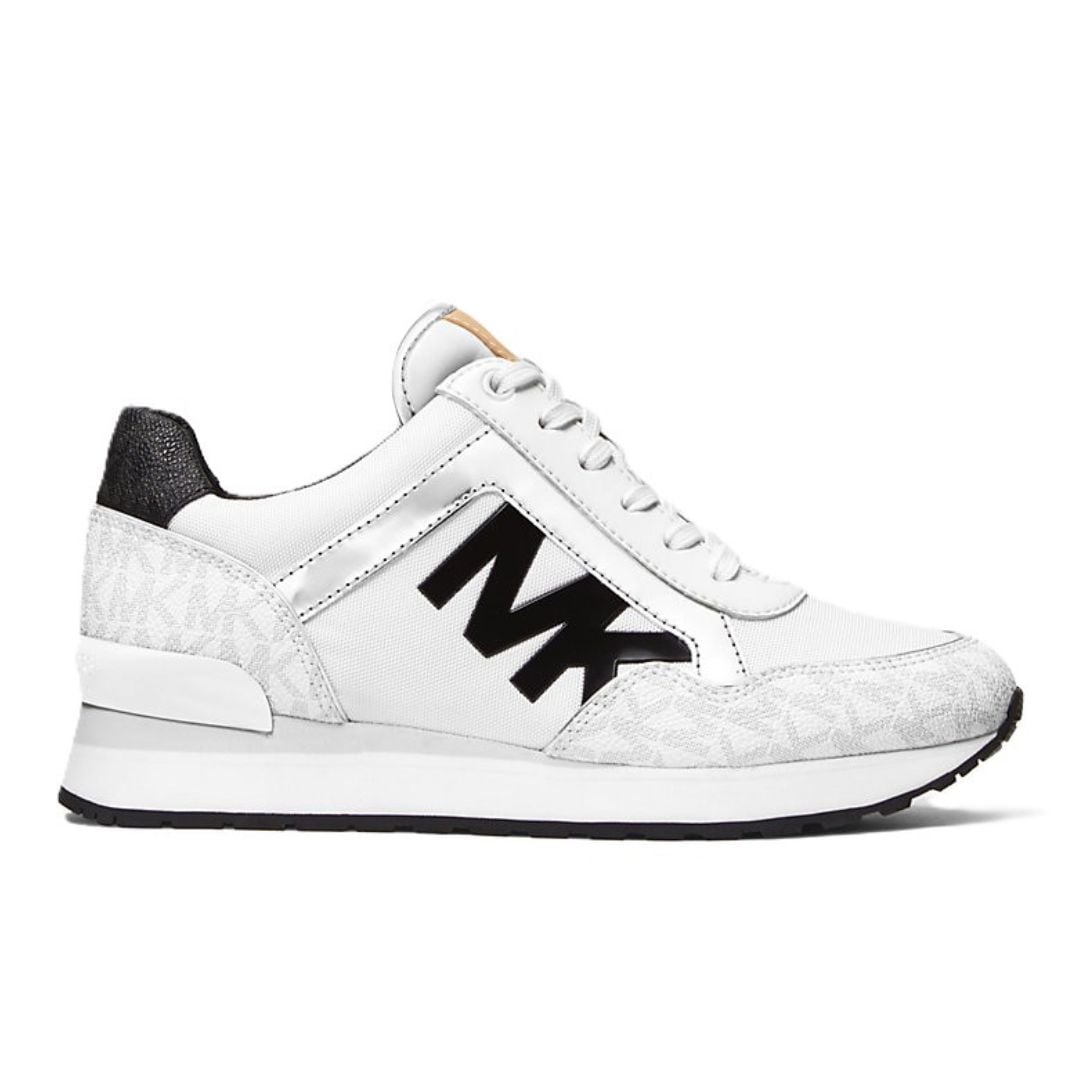 ZAPATILLAS MICHAEL KORS MUJER MADDY BLANCO LOGO MONOGRAMA MK - 3
