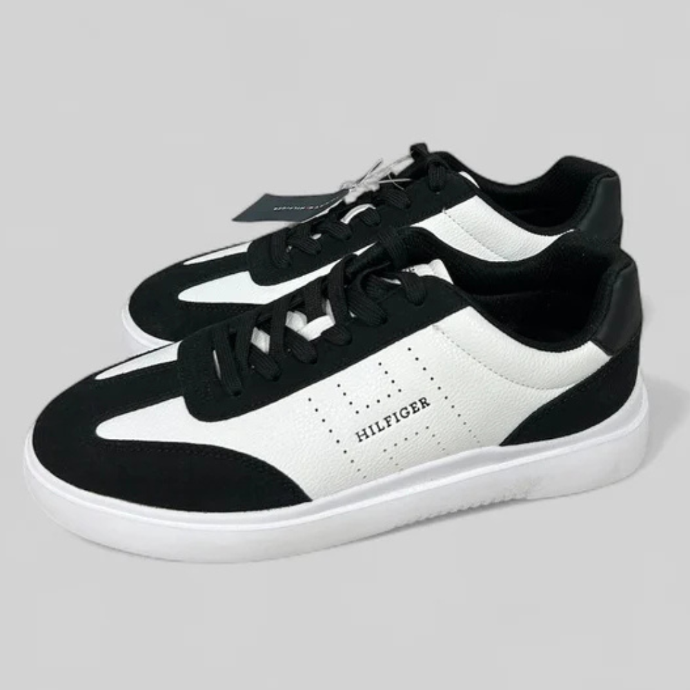 ZAPATILLAS TOMMY HILFIGER HOMBRE CHAFIK BLANCO NEGRO URBANO CASUAL - 3