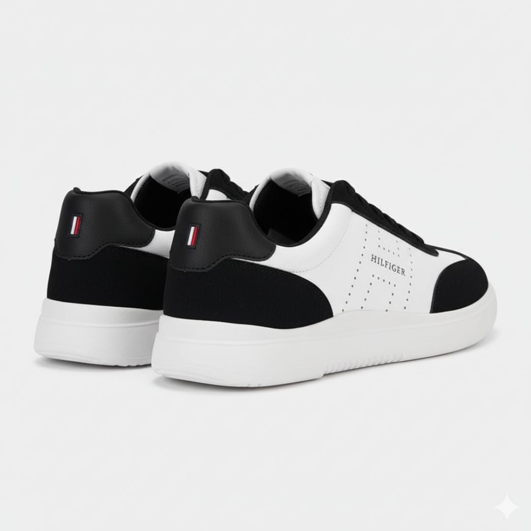 ZAPATILLAS TOMMY HILFIGER HOMBRE CHAFIK BLANCO NEGRO URBANO CASUAL - 5