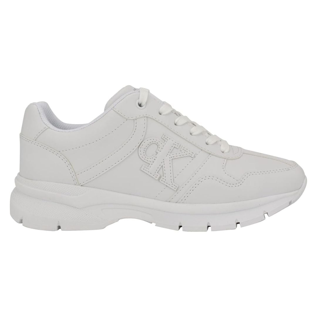 ZAPATILLAS CALVIN KLEIN MUJER CAIUS BLANCO LOGOTIPO CK ALTO RELIEVE - 2