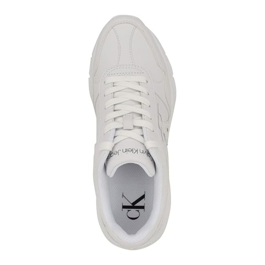 ZAPATILLAS CALVIN KLEIN MUJER CAIUS BLANCO LOGOTIPO CK ALTO RELIEVE - 4