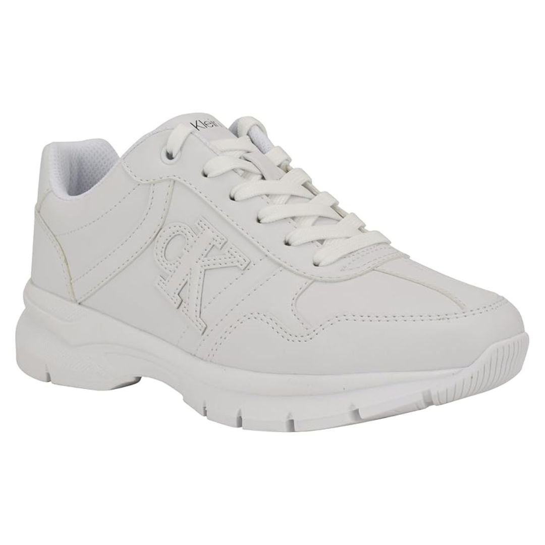 ZAPATILLAS CALVIN KLEIN MUJER CAIUS BLANCO LOGOTIPO CK ALTO RELIEVE - 5