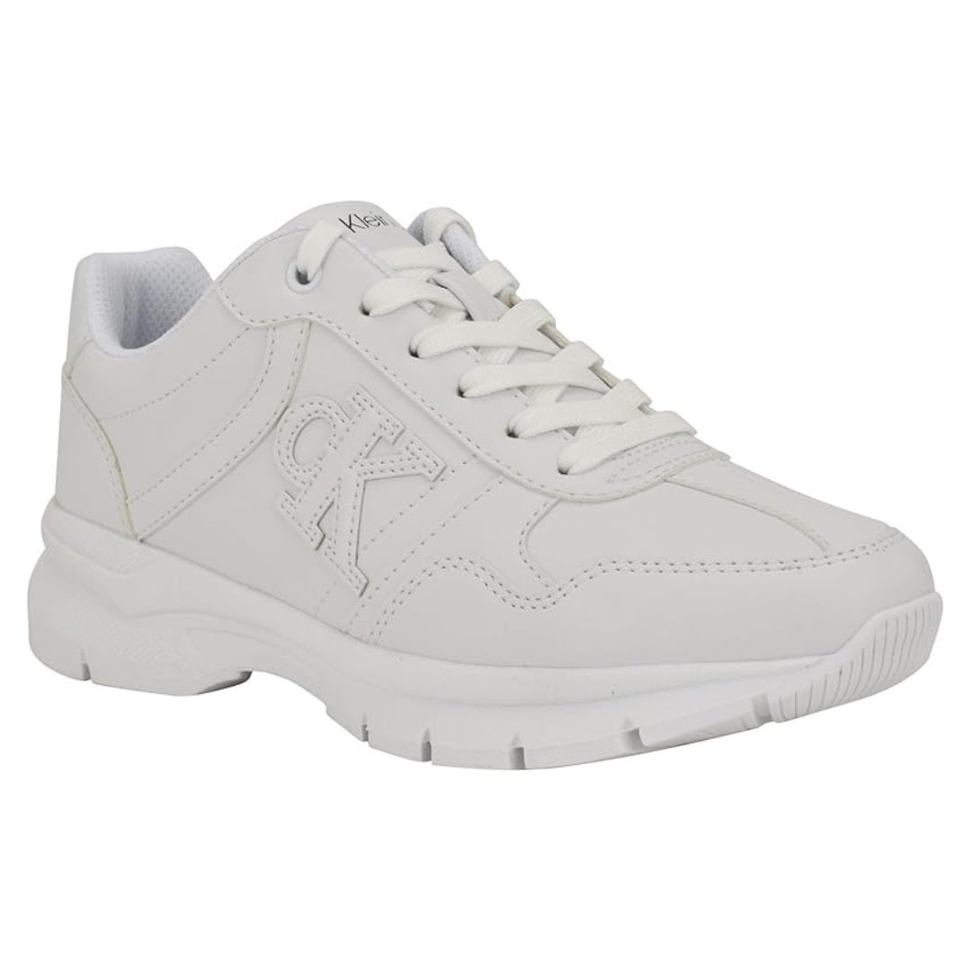 ZAPATILLAS CALVIN KLEIN MUJER CAIUS BLANCO LOGOTIPO CK ALTO RELIEVE - 5