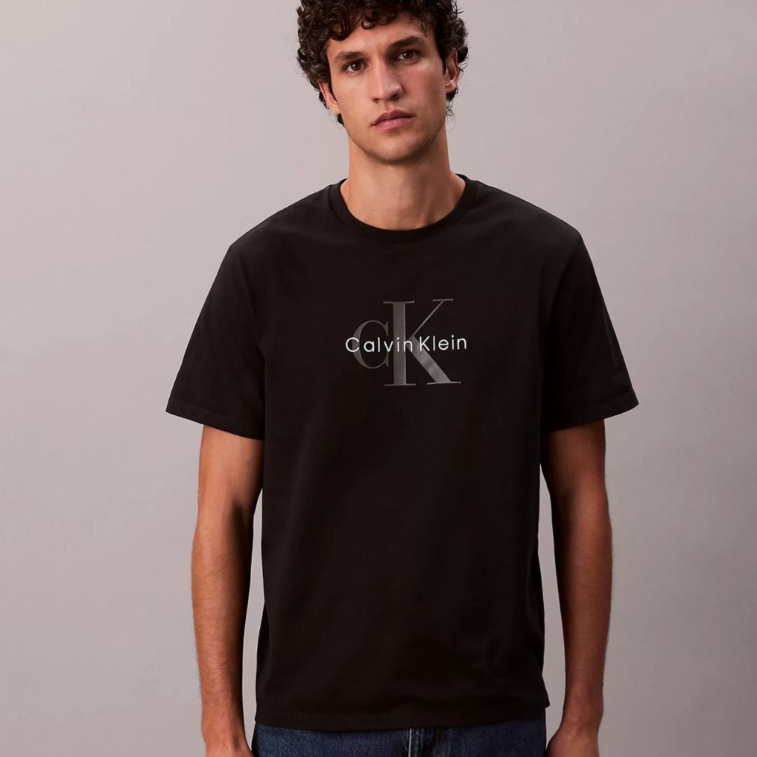 POLO CALVIN KLEIN HOMBRE LOGO CK NEGRO MONOGRAMA REGULAR FIT - 2