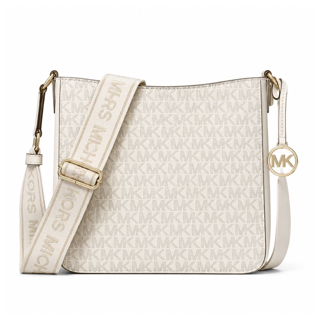 CARTERA MICHAEL KORS JET SET TRAVEL SIGNATURE LOGO MESSENGER CORREA LOGO CHARM MK - 1