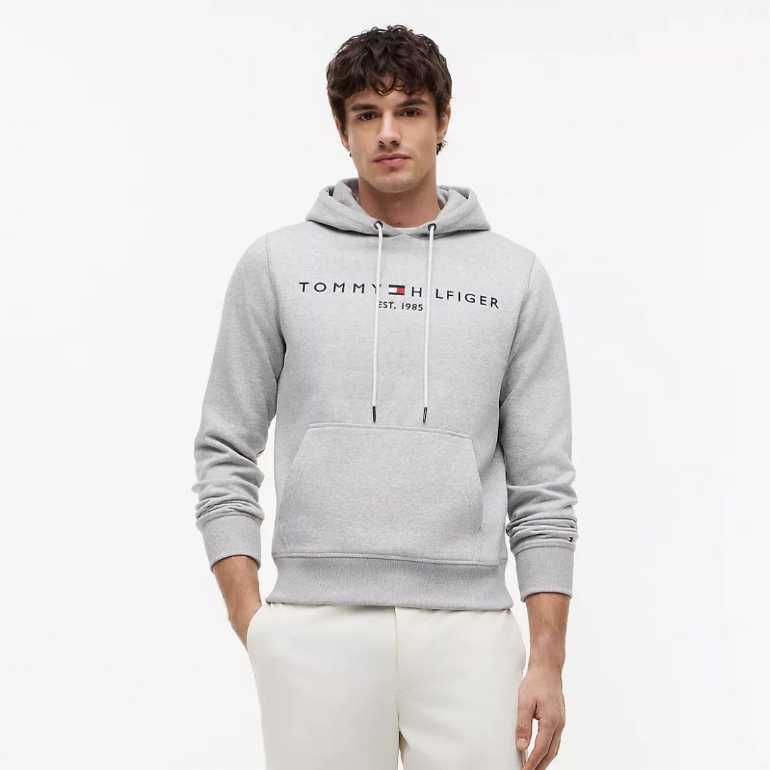 POLERA TOMMY HILFIGER HOMBRE LOGO BORDADO REGULAR FIT CON CAPUCHA - 3