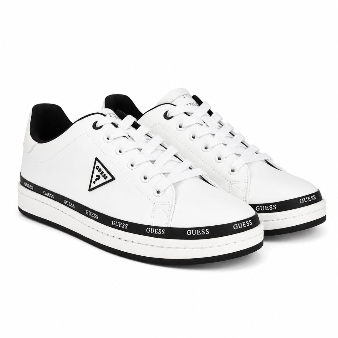 ZAPATILLAS GUESS HOMBRE LOVIS LOGO TRIANGULAR CASUAL URBANO - 1