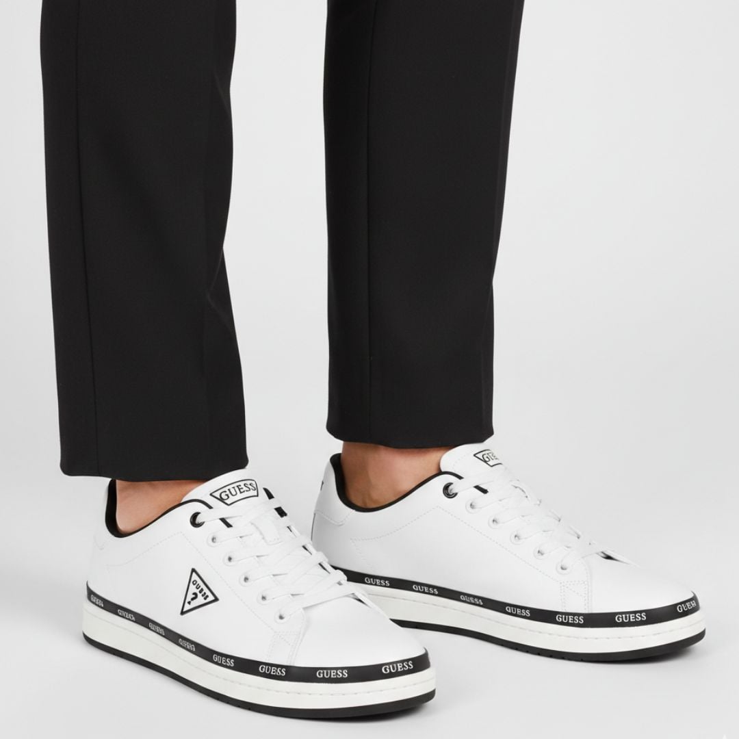 ZAPATILLAS GUESS HOMBRE LOVIS LOGO TRIANGULAR CASUAL URBANO - 5