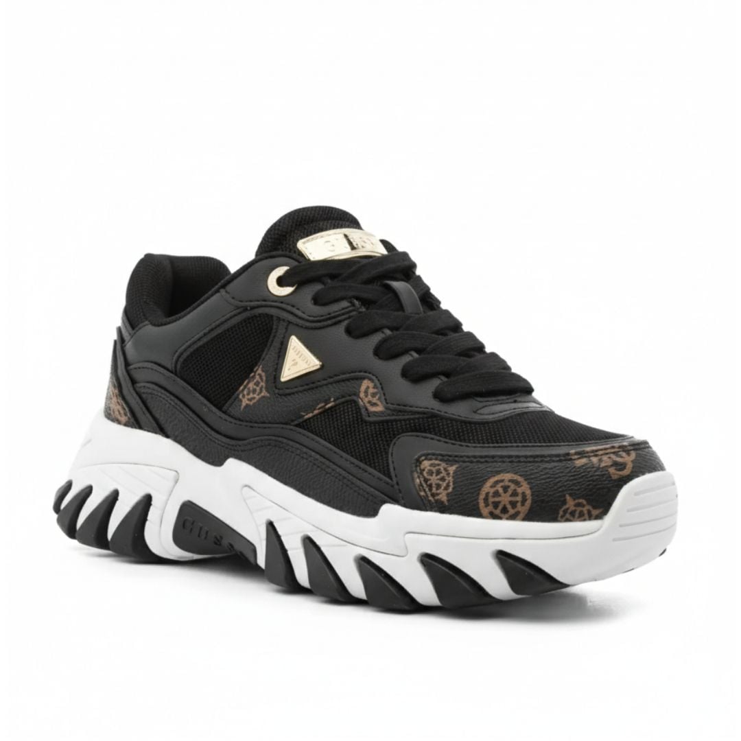 ZAPATILLAS GUESS MUJER NOWAH NEGRO LOGO MONOGRAMA QUATTRO G URBANAS - 5
