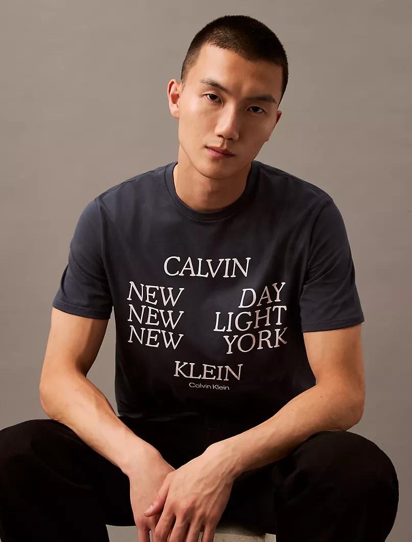 POLO CALVIN KLEIN HOMBRE NEW DAY LOGO AZUL REGULAR FIT - 2