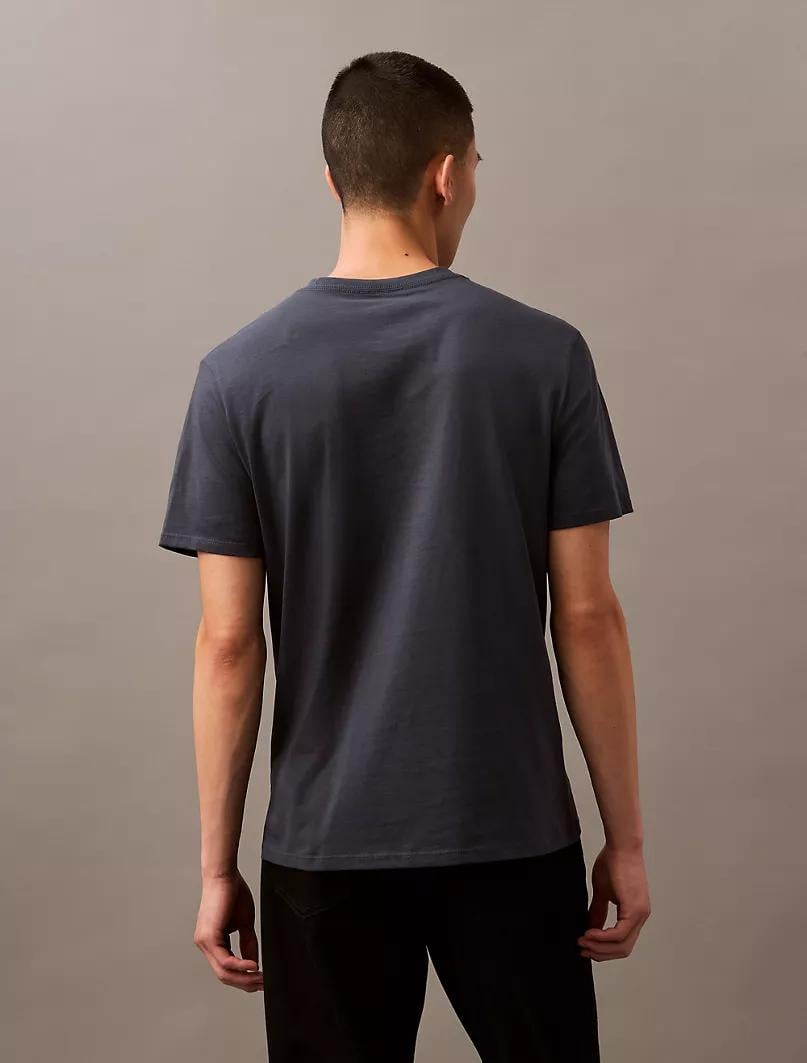 POLO CALVIN KLEIN HOMBRE NEW DAY LOGO AZUL REGULAR FIT - 3