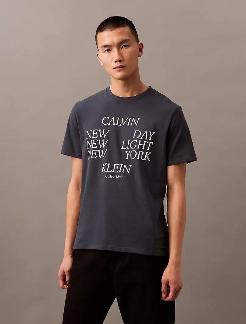 POLO CALVIN KLEIN HOMBRE NEW DAY LOGO AZUL REGULAR FIT - 4