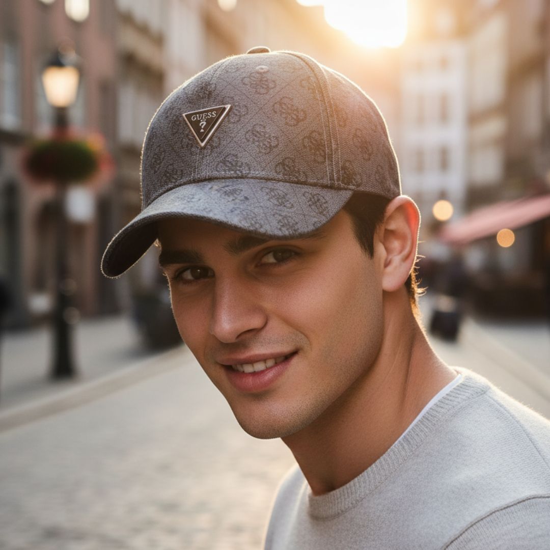 GORRA GUESS VEZZOLA LOGO MONOGRAMA AJUSTABLE TIPO BASEBALL - 5