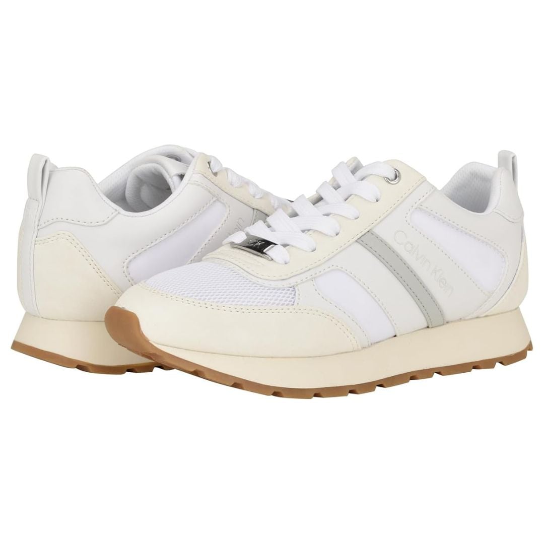 ZAPATILLAS CALVIN KLEIN MUJER CARLLA BLANCO PLATAFORMA ESTILO URBANO - 1