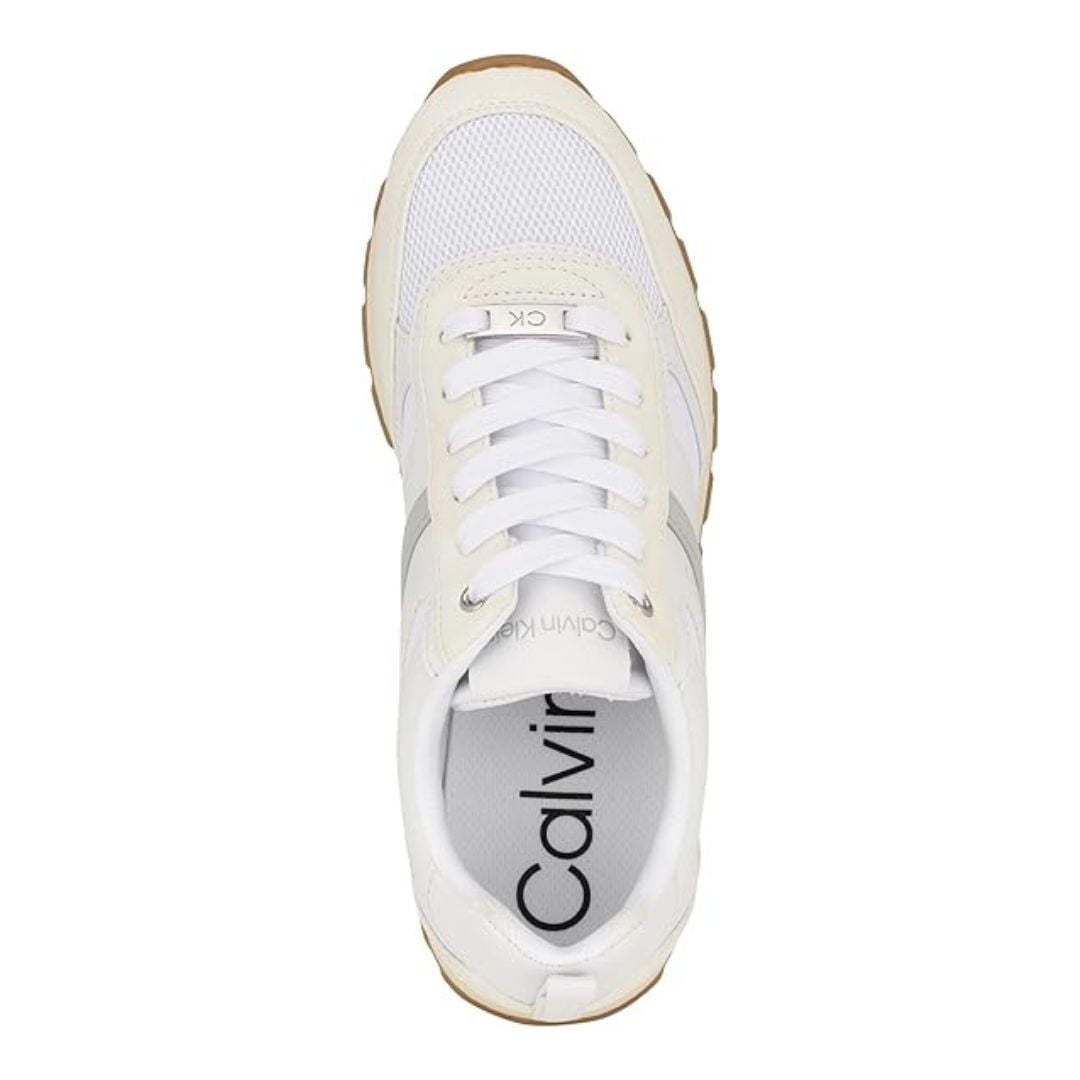 ZAPATILLAS CALVIN KLEIN MUJER CARLLA BLANCO PLATAFORMA ESTILO URBANO - 4