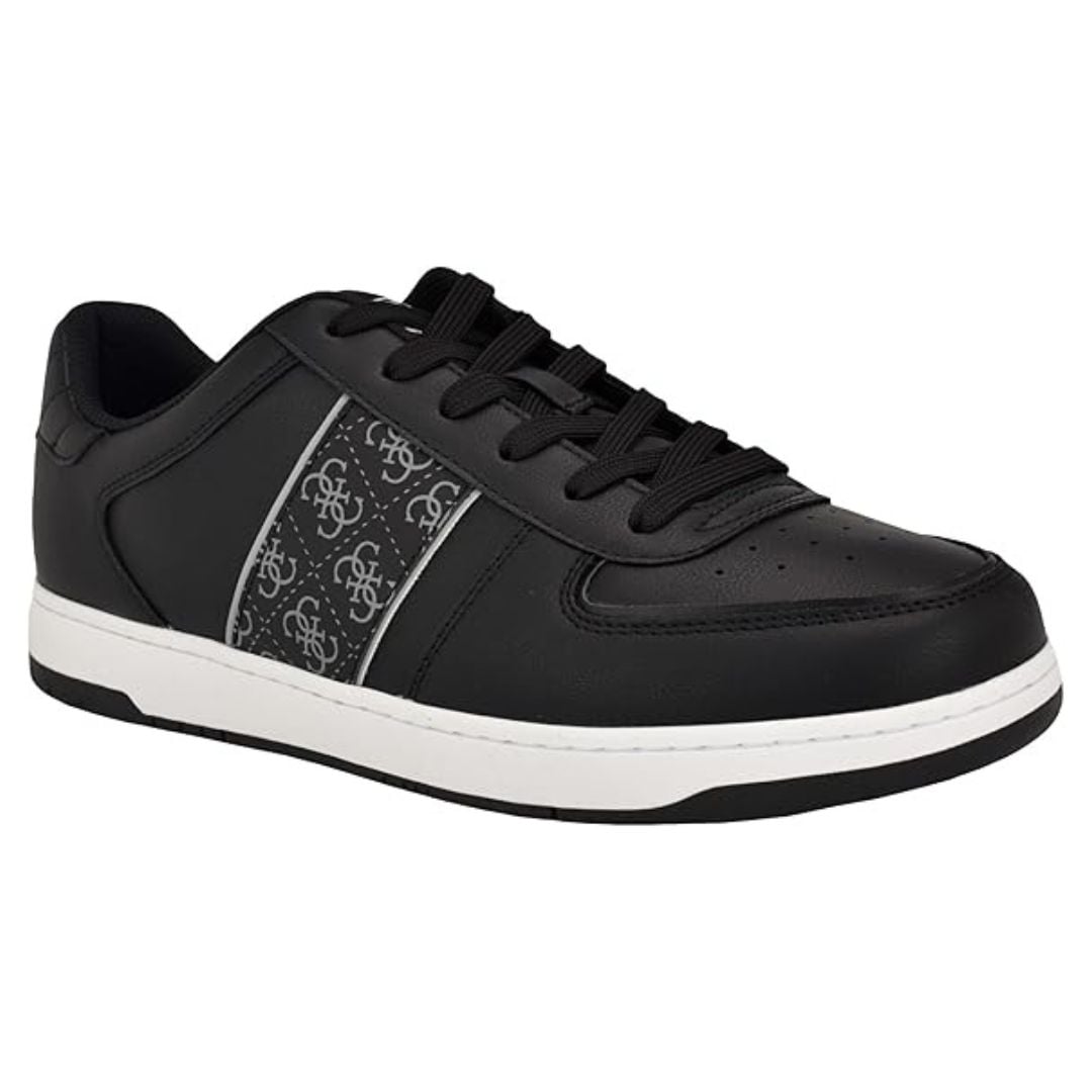 ZAPATILLAS GUESS HOMBRE TANDY NEGRO LOGO MONOGRAMA LATERAL URBANAS - 2