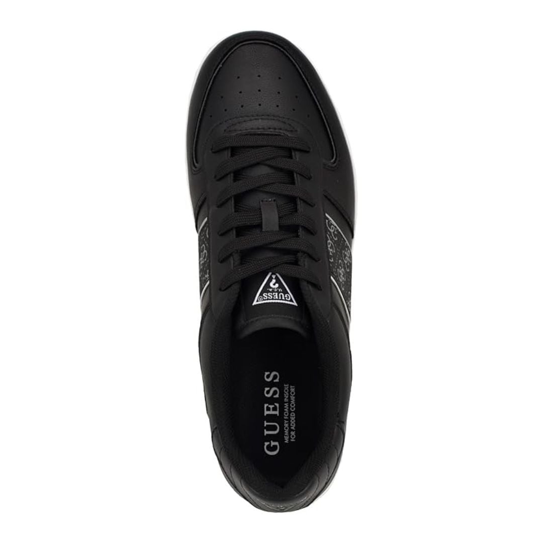 ZAPATILLAS GUESS HOMBRE TANDY NEGRO LOGO MONOGRAMA LATERAL URBANAS - 5