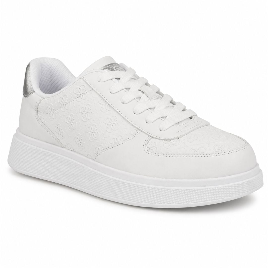ZAPATILLAS GUESS HOMBRE WULFRED BLANCO LOGO MONOGRAMA ESTILO URBANO - 2