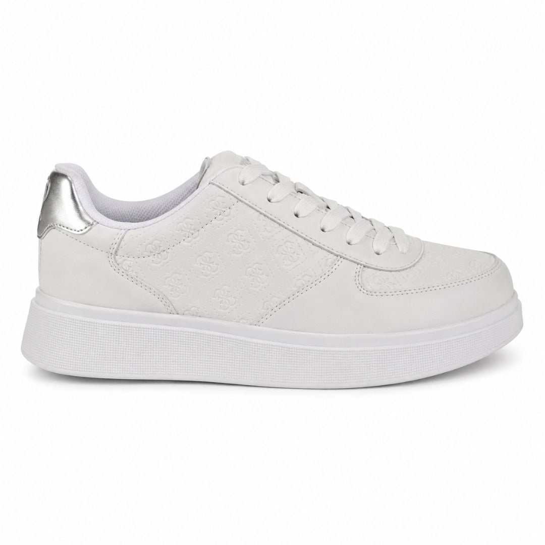 ZAPATILLAS GUESS HOMBRE WULFRED BLANCO LOGO MONOGRAMA ESTILO URBANO - 3