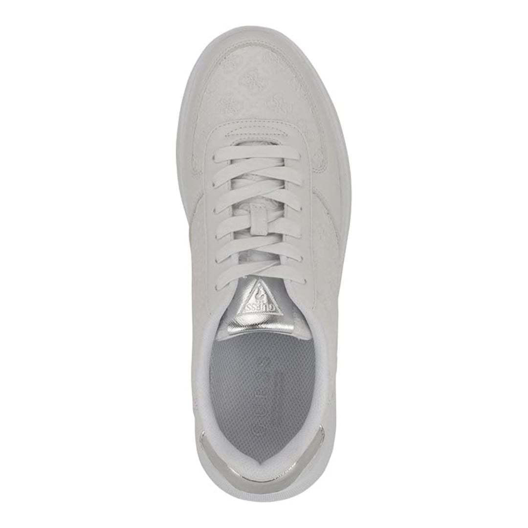 ZAPATILLAS GUESS HOMBRE WULFRED BLANCO LOGO MONOGRAMA ESTILO URBANO - 4