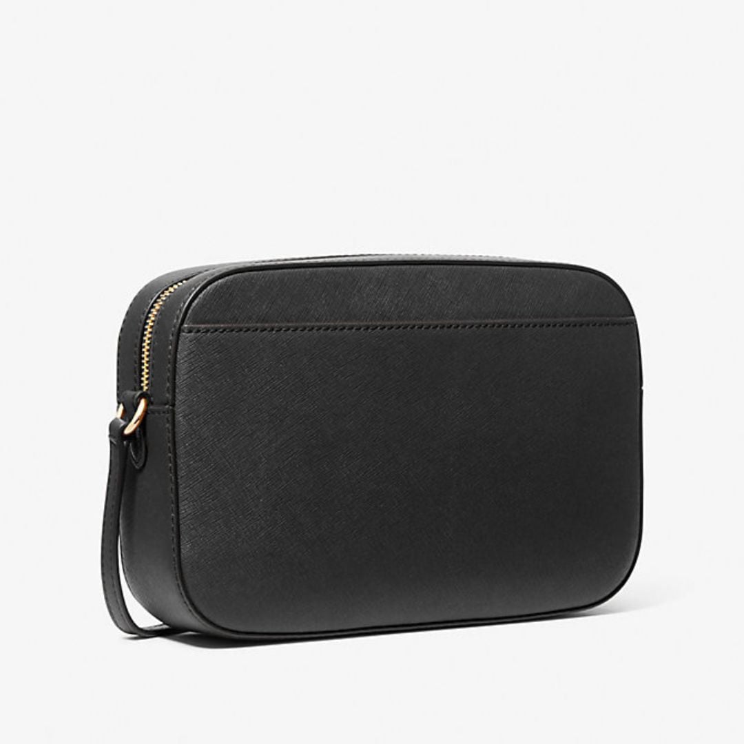 CARTERA MICHAEL KORS MUJER JET SET SAFFIANO CROSSBODY NEGRO CADENA DORADA CORREA AJUSTABLE - 3