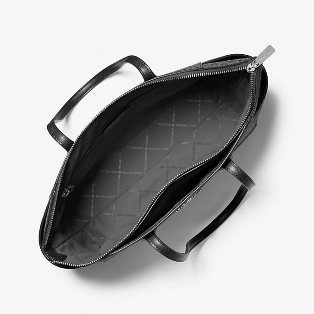 CARTERA MICHAEL KORS MUJER MARILYN MEDIUM TOTE LOGO NEGRO MONOGRAMA CHARM MK - 2