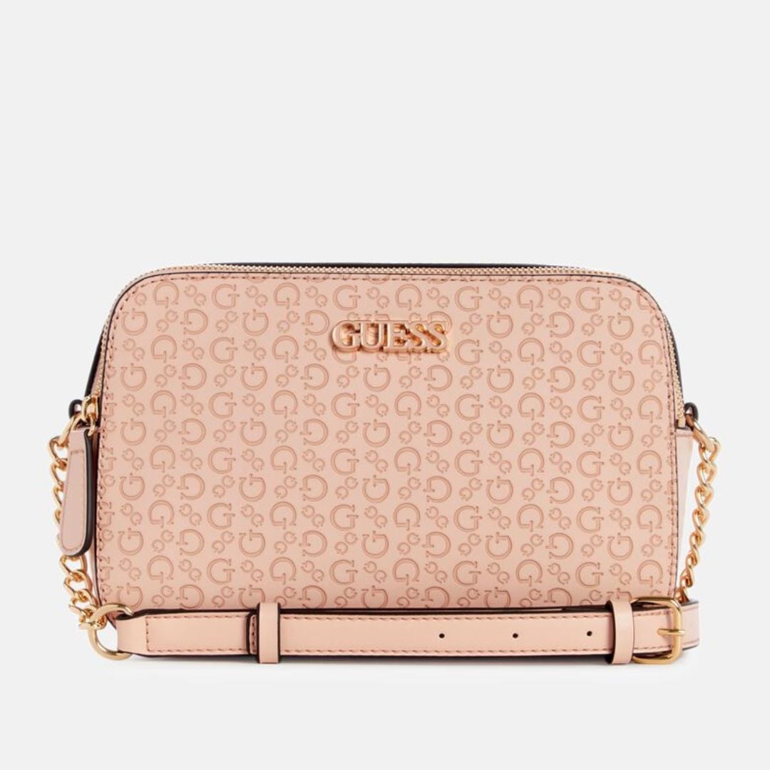 CARTERA GUESS MUJER ZAKARIA CROSSBODY DOBLE CIERRE LOGO MONOGRAMA ALTO RELIEVE - 1