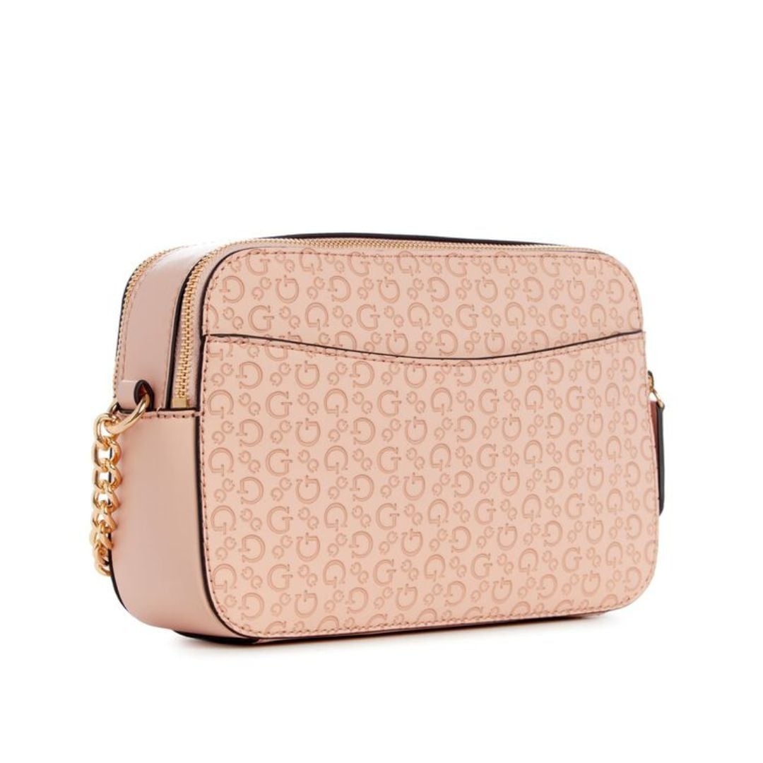 CARTERA GUESS MUJER ZAKARIA CROSSBODY DOBLE CIERRE LOGO MONOGRAMA ALTO RELIEVE - 2