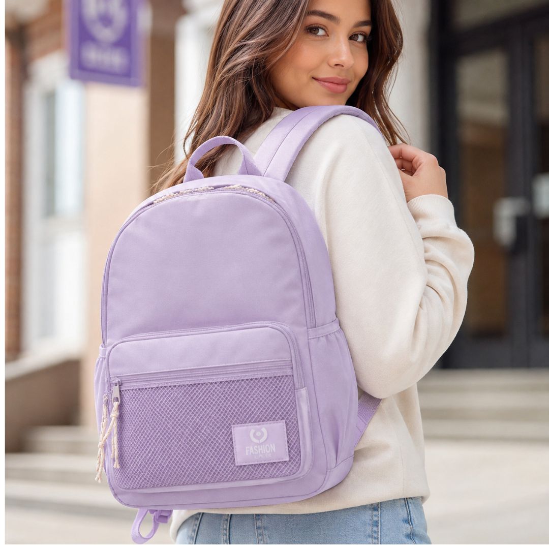 MOCHILA PINK VICTORIA'S SECRET MUJER CANVAS LILA - 6