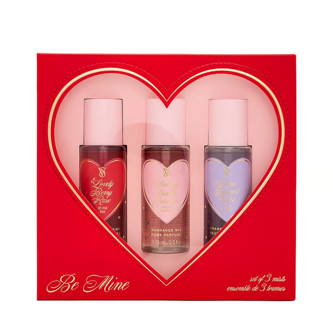 SET VICTORIA’S SECRET MUJER BE MINE 3 MINI BODY MIST CAJA REGALO - 1
