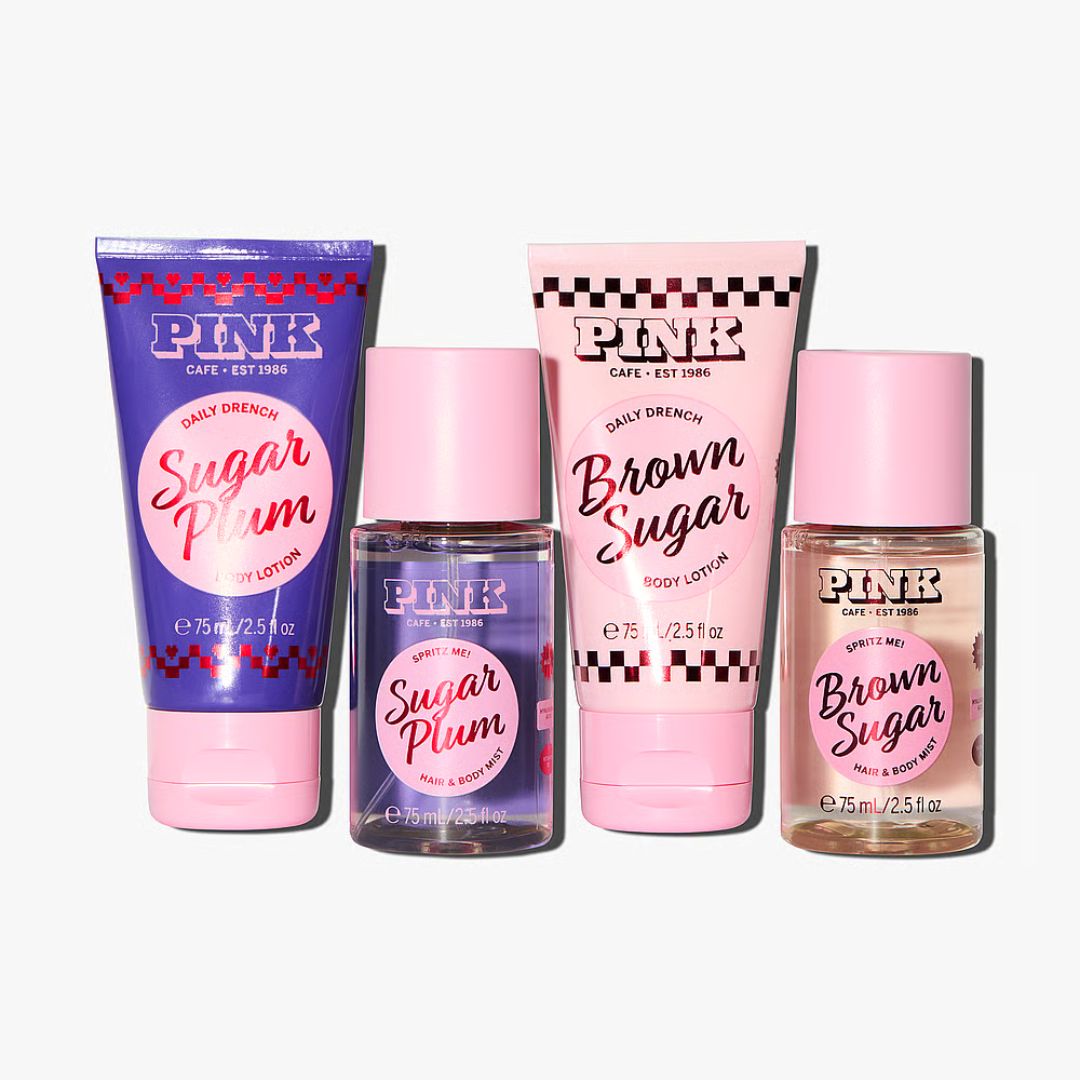 SET VICTORIA’S SECRET MUJER 4 PIEZAS BODY MIST Y CREMA CORPORAL CAJA REGALO - 1