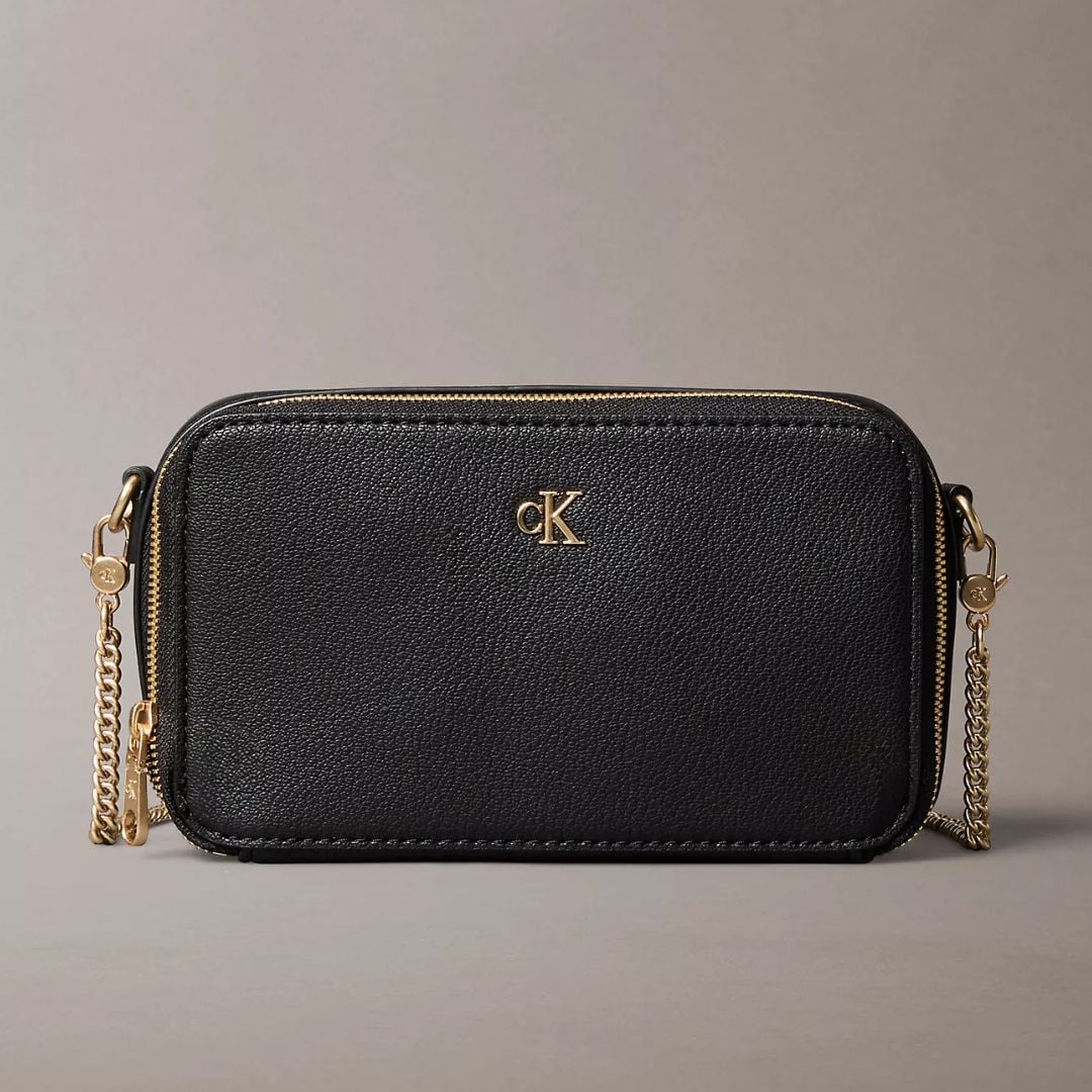 CARTERA CALVIN KLEIN MUJER CAMERA BAG MINIMAL LOGO CK NEGRO CROSSBODY - 1